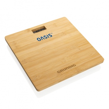 Logo trade promotional merchandise photo of: Grundig Bamboo Digital Body Scale