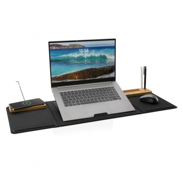 Logotrade advertising product image of: Impact AWARE RPET Foldable desk organizer with laptop stand