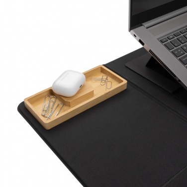 Logotrade advertising product image of: Impact AWARE RPET Foldable desk organizer with laptop stand