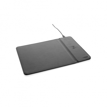 Logotrade promotional gift image of: Swiss Peak RCS recycled PU 10W wireless charging mousepad