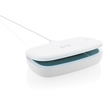 Logo trade advertising products image of: UV-C steriliser box with 5W wireless charger