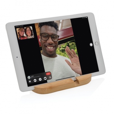 Logotrade promotional item image of: Bamboo tablet and phone holder