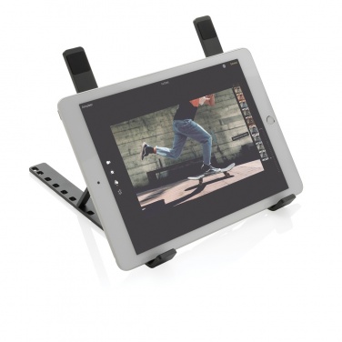 Logo trade promotional merchandise photo of: Terra RCS recycled aluminium universal laptop/tablet stand