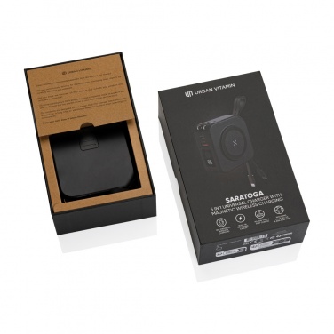 Logo trade promotional gifts picture of: Urban Vitamin Saratoga 5 in 1 universal charger