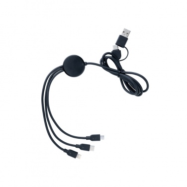 Logotrade promotional gift image of: RCS recycled TPE and recycled plastic 6-in-1 cable