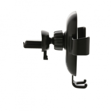 Logotrade promotional product image of: RCS recycled plastic 10W wireless charging car holder