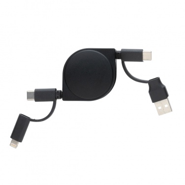 Logotrade promotional merchandise picture of: RCS standard recycled plastic and TPE 6-in-1 cable