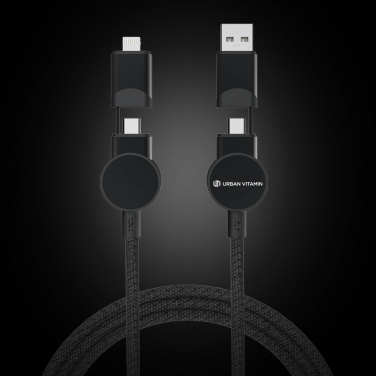 Logotrade business gift image of: Oakland RCS recycled plastic 6-in-1 fast charging 45W cable