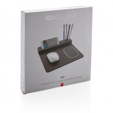 Logotrade promotional giveaway image of: Air mousepad with 5W wireless charging and USB