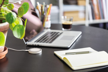 Logotrade promotional item image of: Wheat Straw 5W round wireless charging pad