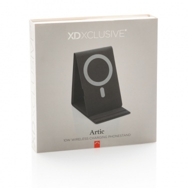 Logo trade promotional item photo of: Artic Magnetic 10W wireless charging phone stand