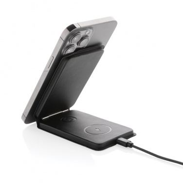 Logo trade promotional gifts picture of: Swiss Peak RCS rPU 15W  3-in-1 magnetic wireless charger