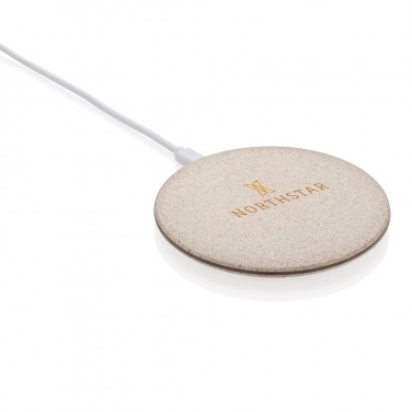 Logotrade promotional gift picture of: 5W Wheat straw wireless charger