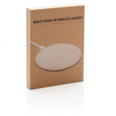 Logotrade promotional merchandise photo of: 5W Wheat straw wireless charger
