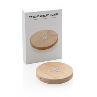 Logotrade promotional giveaway image of: 5W wood wireless charger