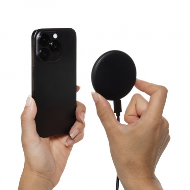 Logotrade promotional product picture of: Magnapad 15W RCS rplastic magnetic 3 in 1 charging pad