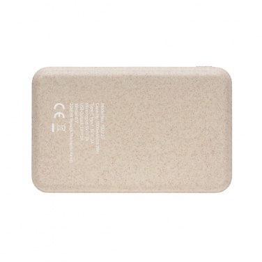 Logo trade promotional products picture of: Cork and Wheat 5.000 mAh pocket powerbank