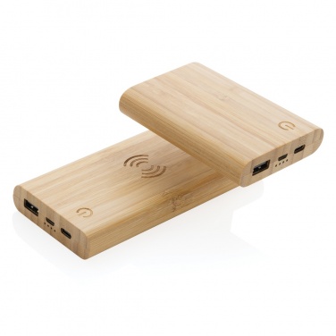 Logotrade promotional products photo of: Bamboo 5.000 mAh powerbank