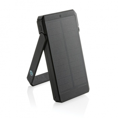 Logo trade advertising products image of: Skywave RCS recycled plastic solar powerbank 10000 mAh