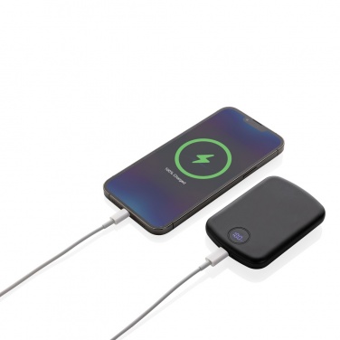 Logotrade promotional giveaway picture of: MagBoost RCS recycled plastic 5000 mah magnetic powerbank