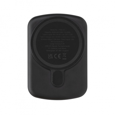 Logo trade corporate gifts image of: MagBoost RCS recycled plastic 5000 mah magnetic powerbank