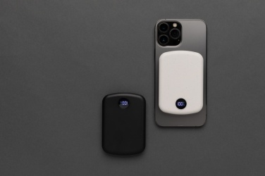 Logo trade promotional merchandise image of: MagBoost RCS recycled plastic 5000 mah magnetic powerbank