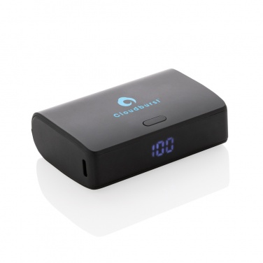 Logo trade promotional item photo of: FlashCharge RCS rplastic 10000 mah fast charge powerbank
