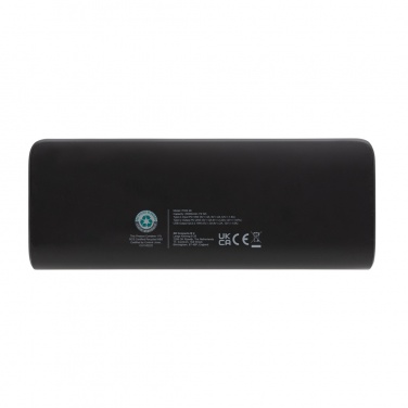 Logo trade promotional products image of: FlashCharge RCS rplastic 20000 mah fast charge powerbank