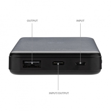 Logotrade advertising product image of: RCS recycled plastic 5.000 mAh 5W wireless powerbank