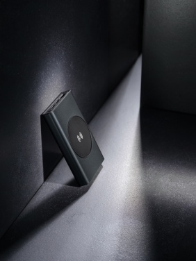 Logo trade business gift photo of: Terra RCS recycled aluminium 5000 mAh powerbank 5W wireless