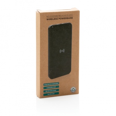 Logotrade promotional merchandise picture of: RCS standard recycled plastic wireless powerbank