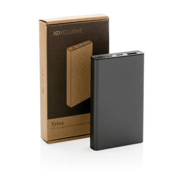 Logo trade corporate gifts picture of: Terra RCS recycled aluminium powerbank 5.000 mAh