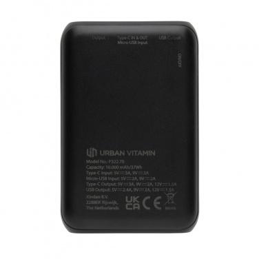 Logotrade business gifts photo of: Urban Vitamin Alameda 10.000 mAh 18W PD powerbank