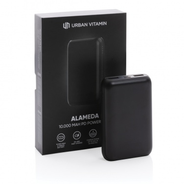 Logo trade business gifts image of: Urban Vitamin Alameda 10.000 mAh 18W PD powerbank