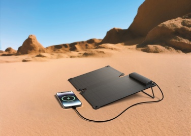 Logo trade business gift photo of: Solarpulse rplastic portable Solar panel 10W