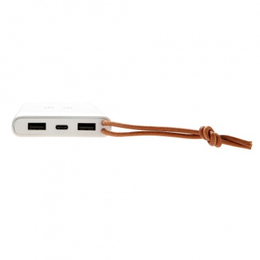 Logo trade promotional item photo of: Aria 8.000 mAh 5W wireless charging powerbank