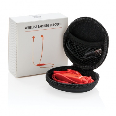 Logo trade corporate gifts picture of: Wireless earbuds in pouch