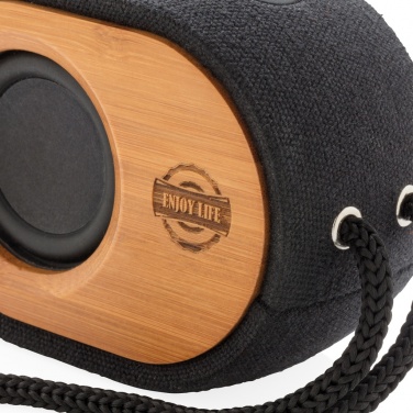 Logo trade promotional item photo of: Bamboo X  speaker