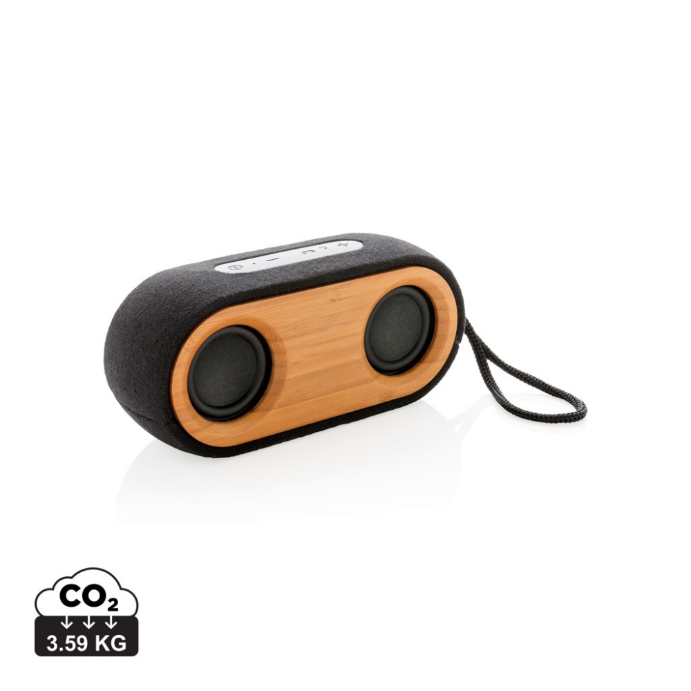 Logotrade promotional gifts photo of: Bamboo X double speaker
