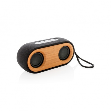 Logo trade advertising product photo of: Bamboo X double speaker