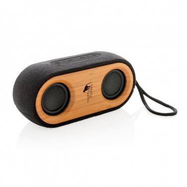 Logotrade promotional giveaway image of: Bamboo X double speaker