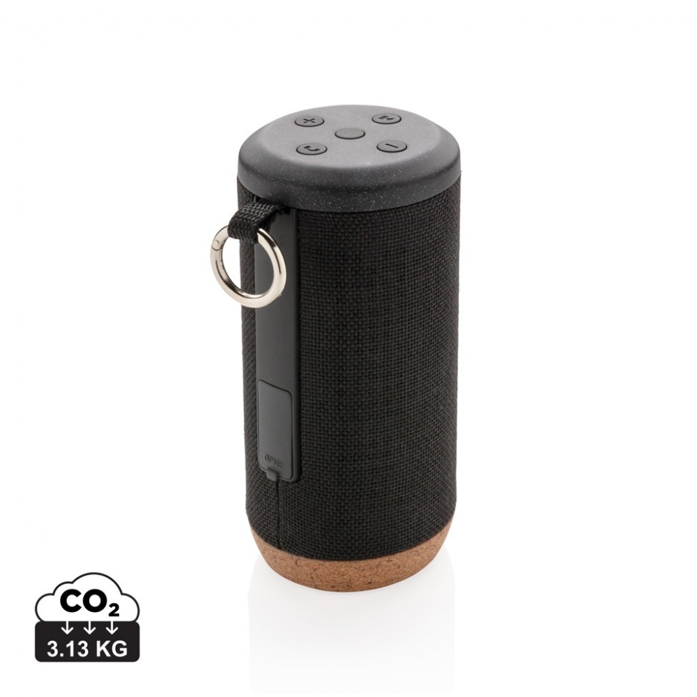 Logo trade promotional merchandise image of: Baia 10W wireless speaker, cork