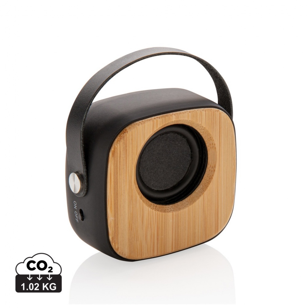 Logotrade promotional merchandise photo of: Bamboo 3W Wireless Fashion Speaker