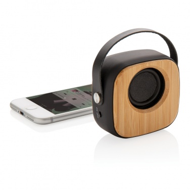 Logo trade business gift photo of: Bamboo 3W Wireless Fashion Speaker