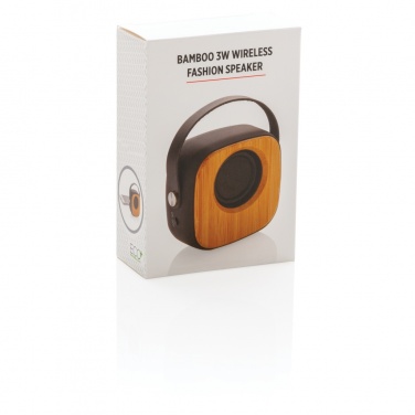 Logotrade advertising product image of: Bamboo 3W Wireless Fashion Speaker