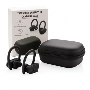 Logotrade promotional merchandise picture of: TWS sport earbuds in charging case