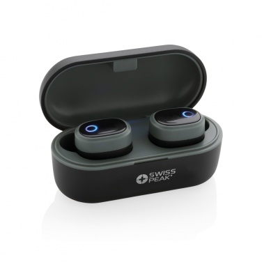 Logo trade promotional giveaways image of: Swiss peak TWS earbuds