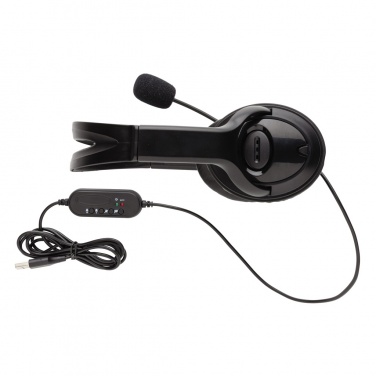Logo trade promotional merchandise image of: Over ear wired work headset