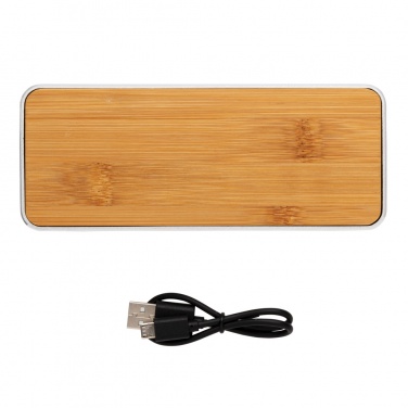 Logo trade promotional giveaways picture of: Nevada Bamboo 3W wireless speaker