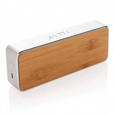 Logo trade business gifts image of: Nevada Bamboo 3W wireless speaker